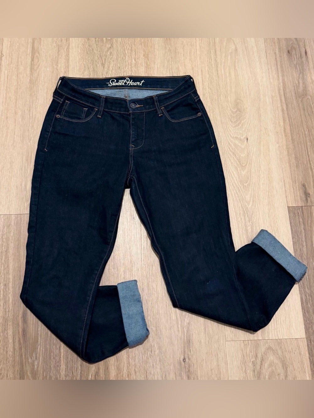 Old Navy The Sweetheart Skinny Women's Dark Rinse Blue Jeans size 2 Regular